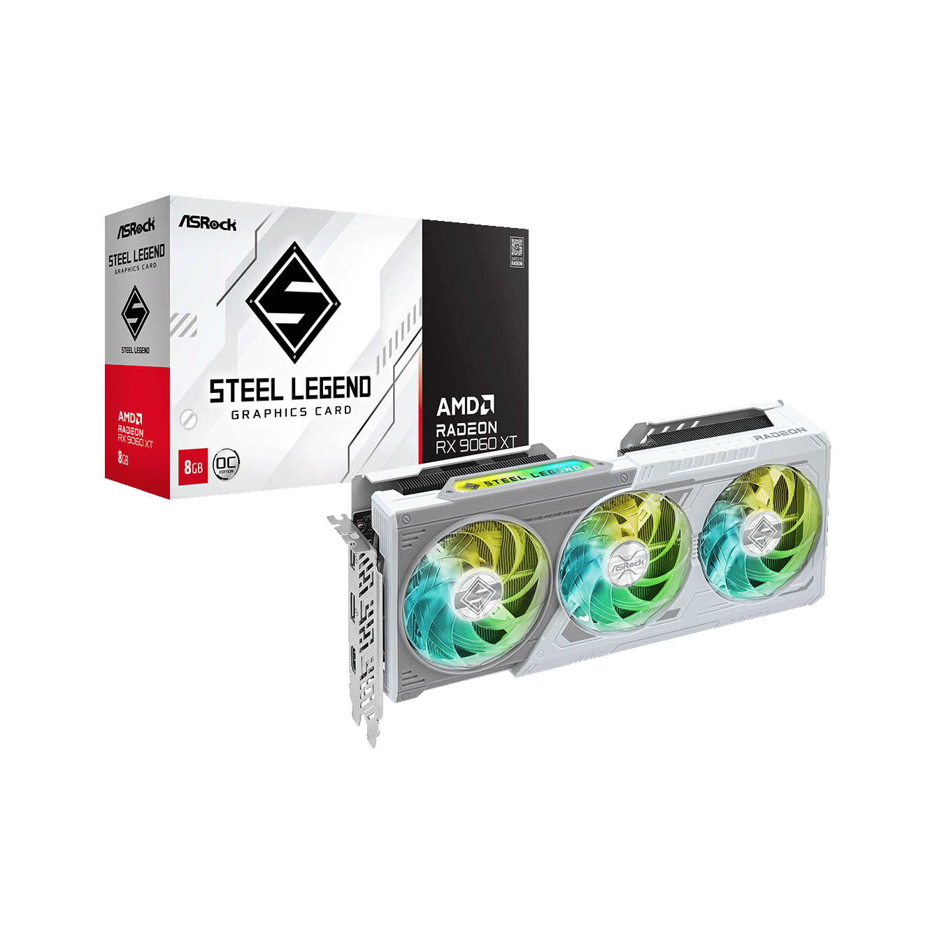 ASRock Radeon RX9060XT GDDR6 8GBメモリ搭載