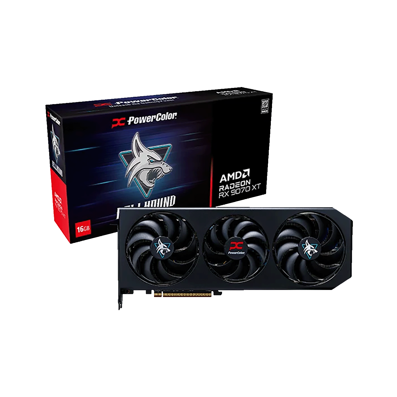PowerColor Hellhound AMD Radeon RX9070XT GDDR6 16GBメモリ搭載