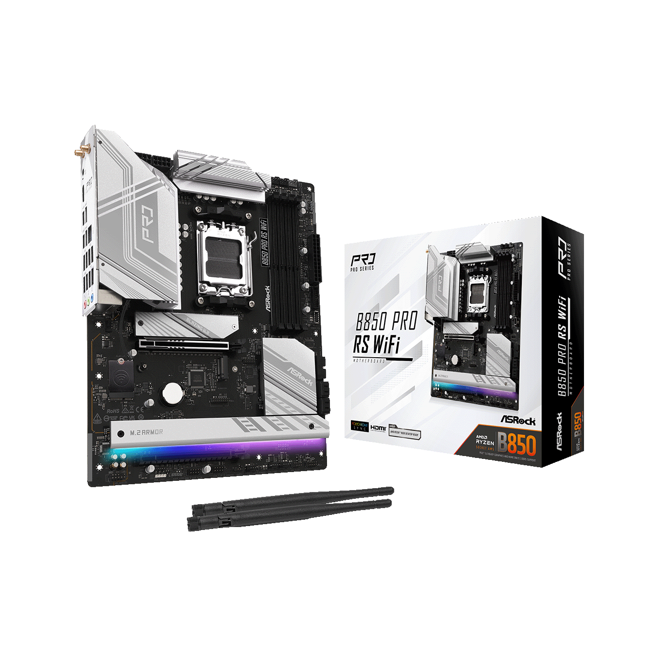 ASRock(アスロック) Socket AM5 AMD B850 ATX WiFi+Bluetoothモジュール付属 マザーボード B850 Pro RS WiFi
