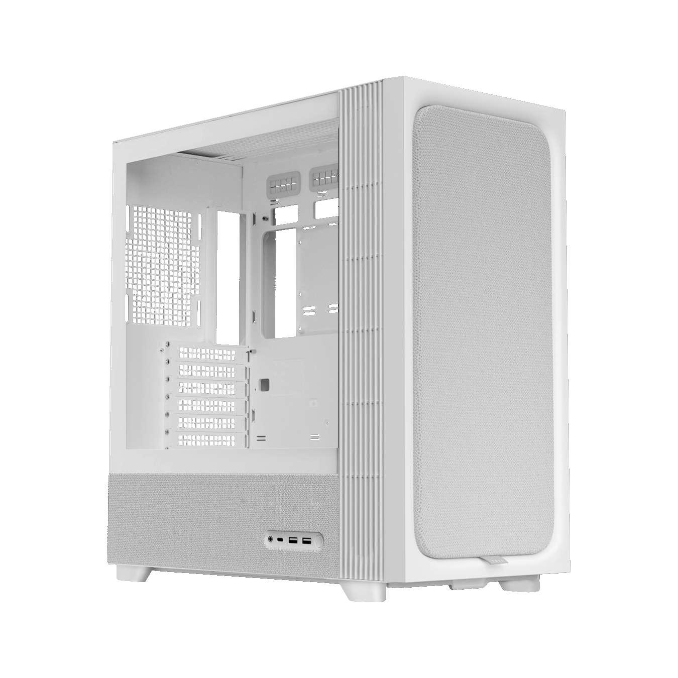 TRYX (トライエックス) FLOVA F50 シリーズ ATXマザーボード対応 ファブリック素材採用 タワー型PCケース (ホワイト)