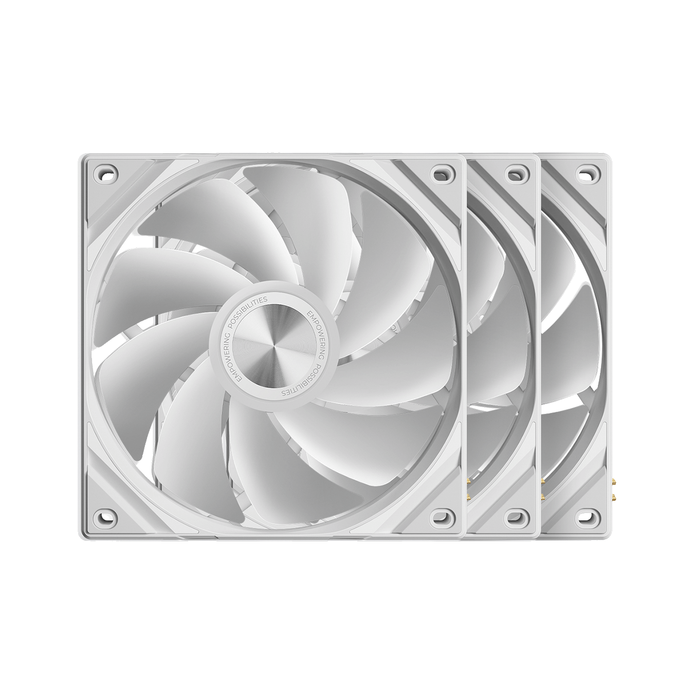 TRYX (トライエックス) ROTA SL ARGB Reverse 120 3個パックシリーズ ARGB LED搭載 リバース回転 静音PCケースファン (120mmx3・ホワイト)